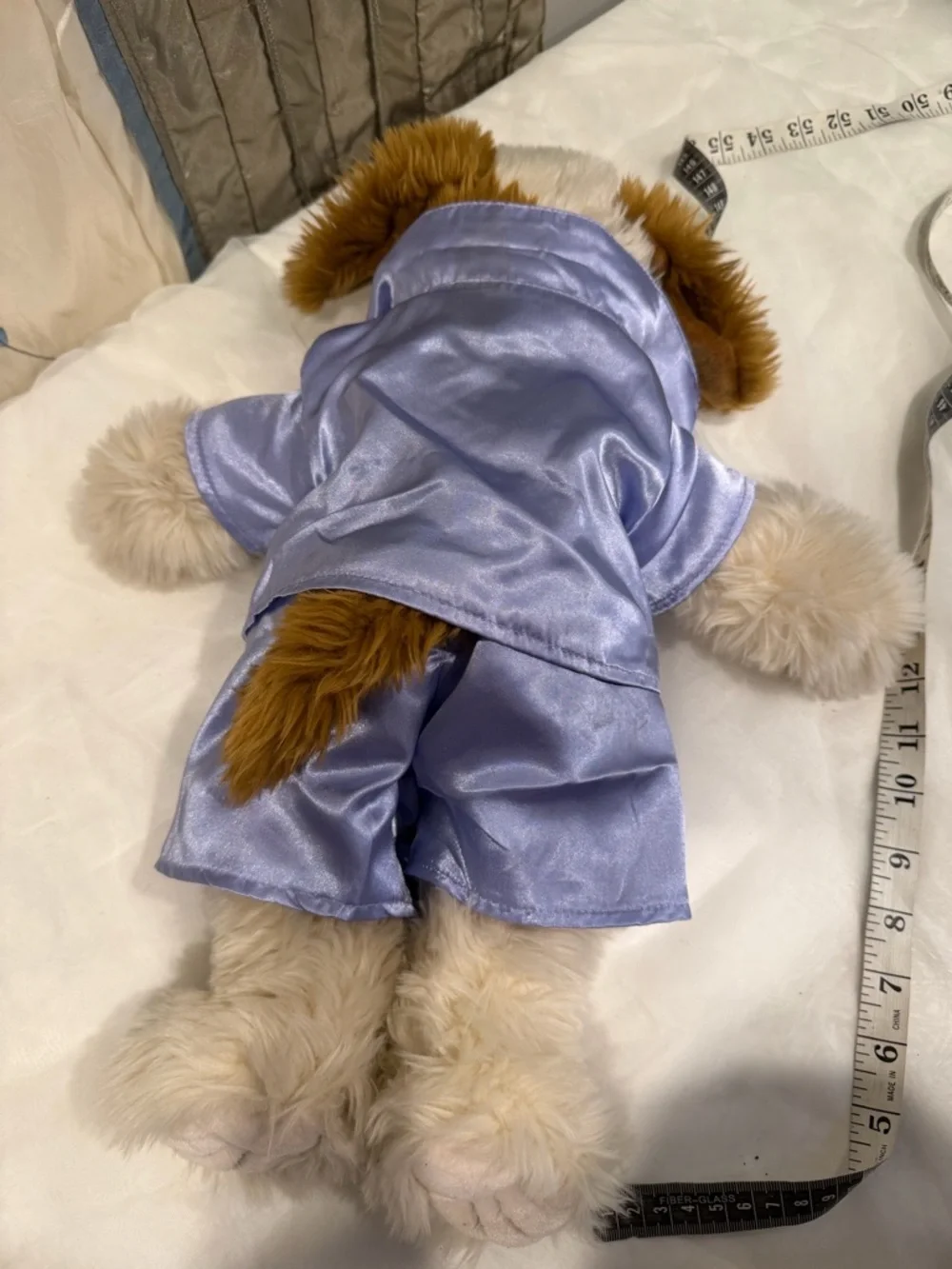 Build-A-Bear Cream Plush Puppy with Satin Tag - Picture 12 of 13